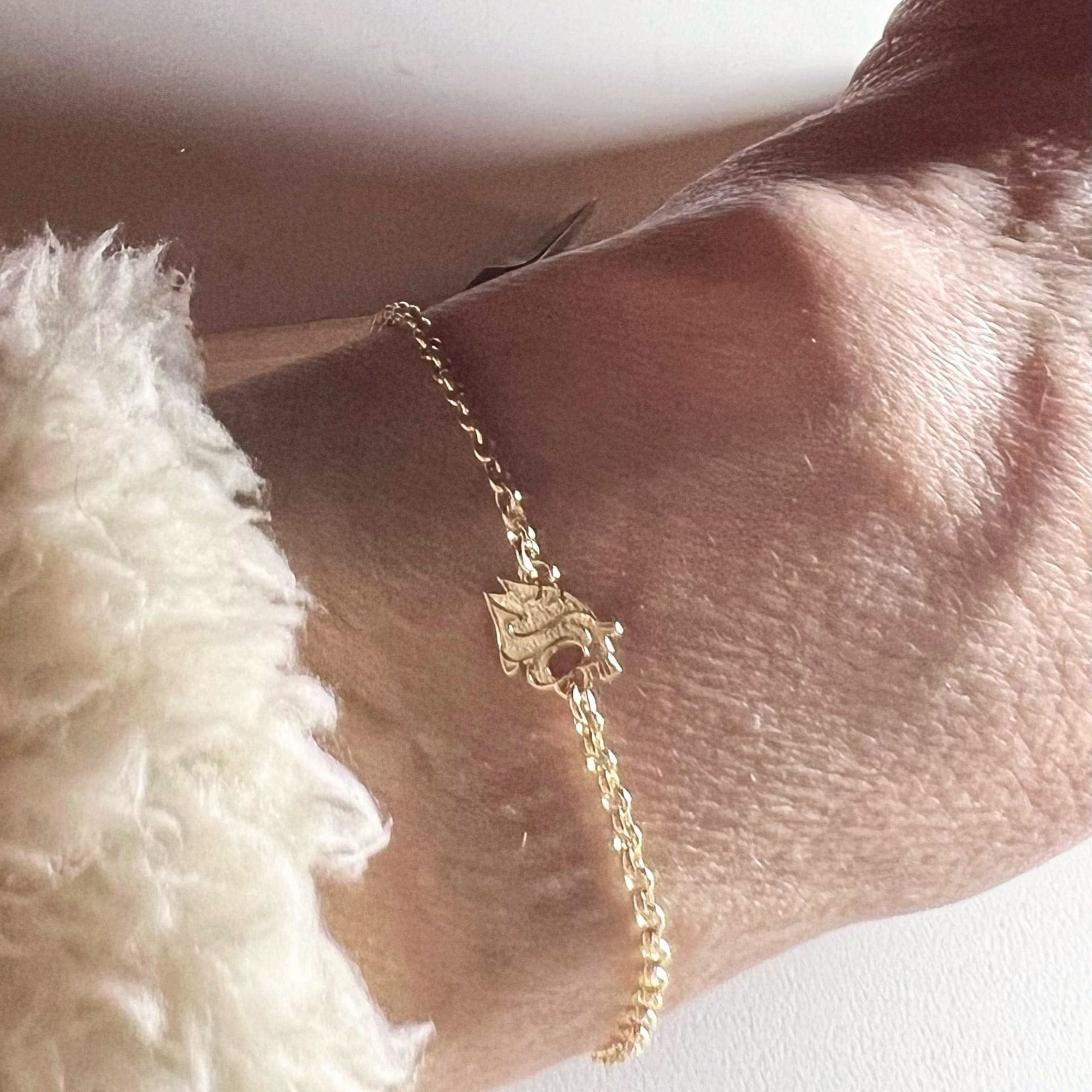 WSU Gold Charm Bracelet